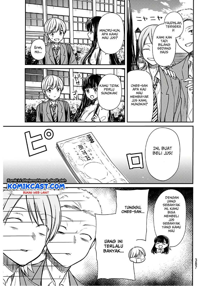 Danshi Koukousei wo Yashinaitai Onee-san no Hanashi.  Chapter 86