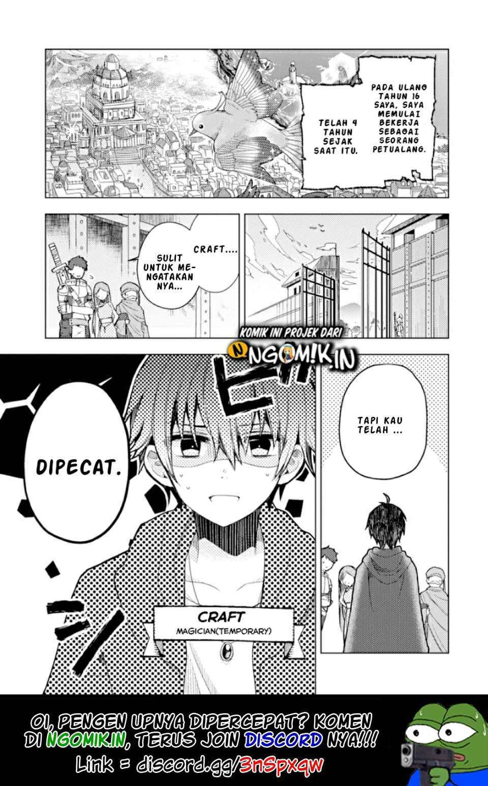 Baca I was fired as an Adventurer, so I became an Alchemist!~ Frontier development Alright, leave it to me! - Chapter 1.1 halaman 2