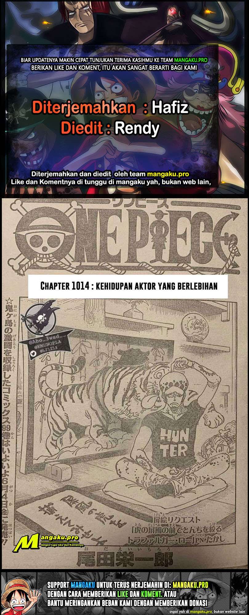 One Piece  Chapter 1014