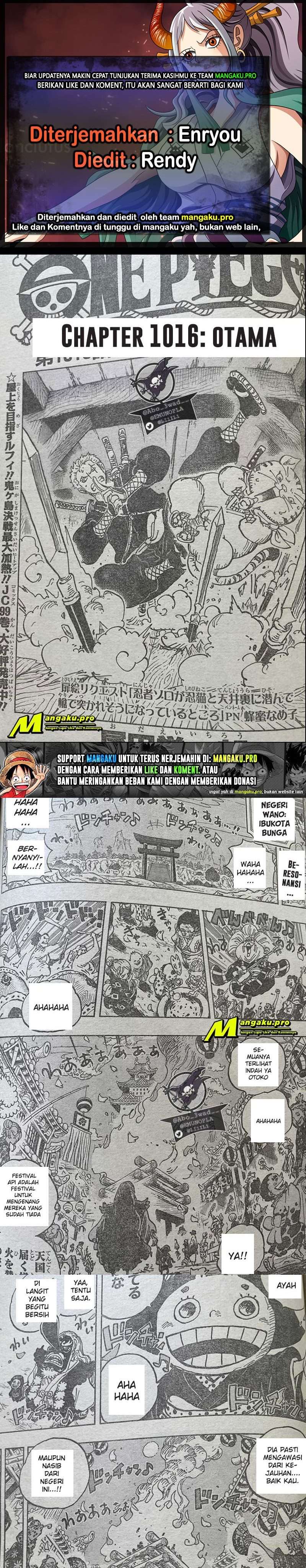 One Piece  Chapter 1016
