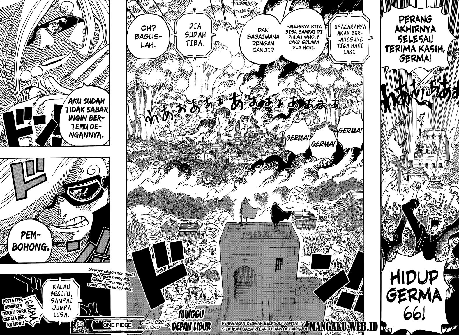 One Piece  Chapter 828